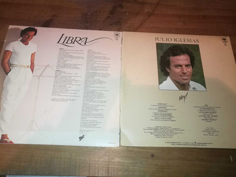 9 Lps do JULIO IGLESIAS (preços diferentes)