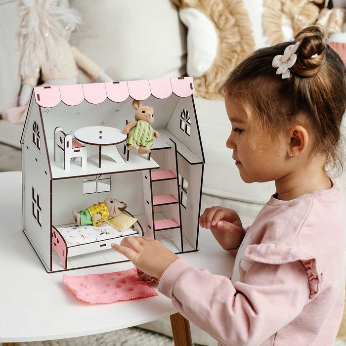 Ляльковий будинок з меблями Хмаринка дім для ляльок лол кукольный дом
