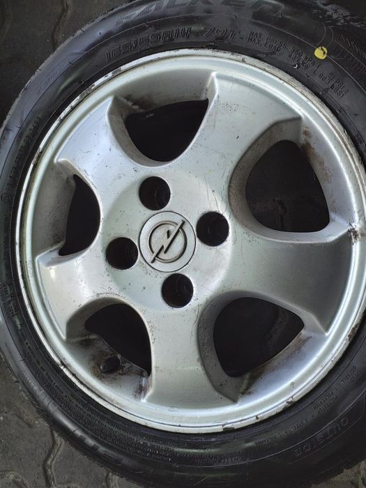 Jantes Opel R14 Com Pneus 165/65 Furação 4X100