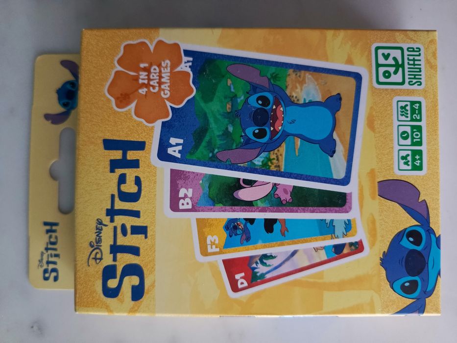 Cartamundi Disney Stitch 4w 1 karty do gry dla dzieci