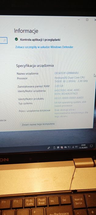 Medion laptop do internetu pracy nauki na prawo jazdy