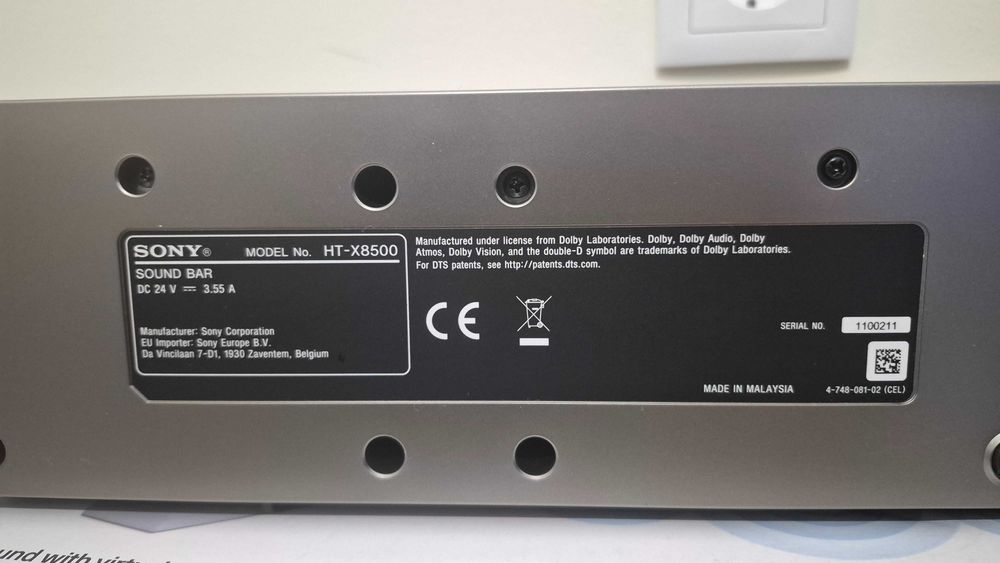 Barra de som única de 2.1 canais com Dolby Atmos®/DTS:X® e subwoofer - completamente nova