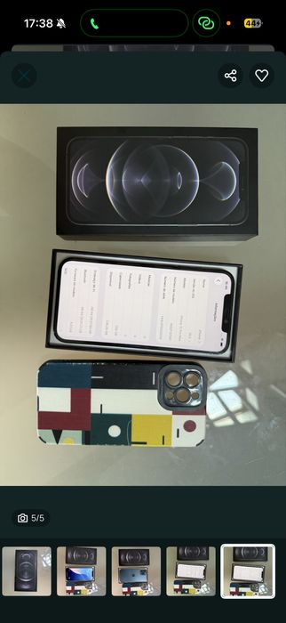 Iphone 12 pro Max com 256gb 88% bateria nunca aberto