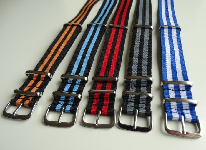 Paski do zegarka NATO 20mm nylonowe