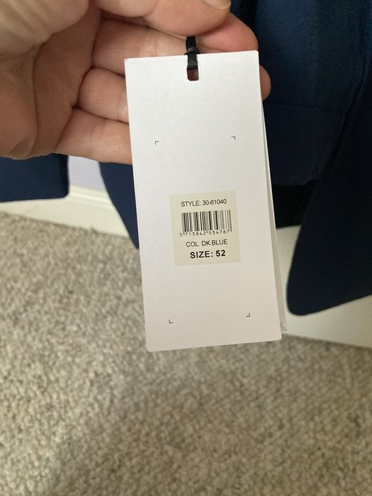 Garnitur granat rozm 52 slim