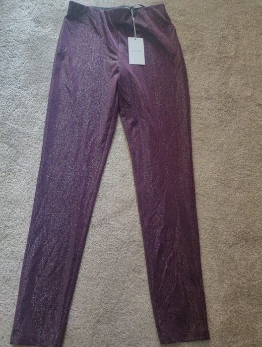 Brokatowe spodnie Vila rozmiar M
