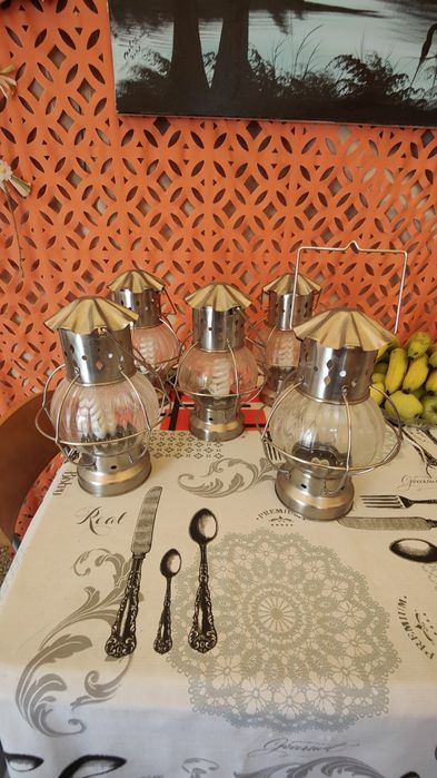 Candeeiros decorativos em aço inoxidável novos