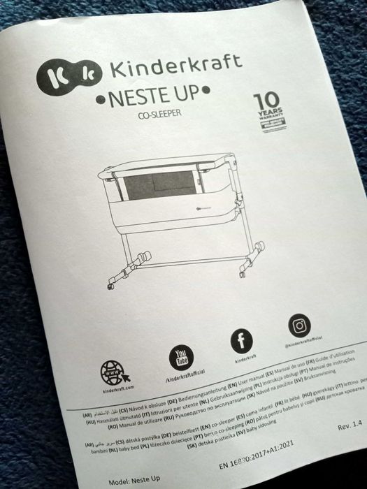 Łóżeczko dostawne Kinderkraft Neste Up