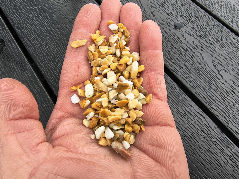 Żwir Czarny 5-9mm podłoże OTACZANY nie kaleczy ryb!!! akwarium żwirek