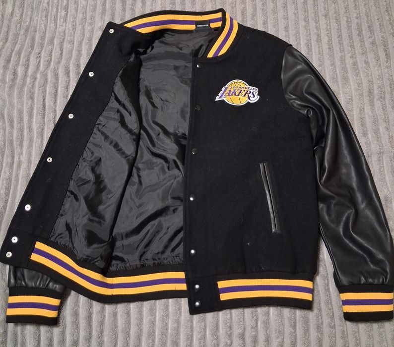 Куртка чорна, бомбер LA Lakers New Era