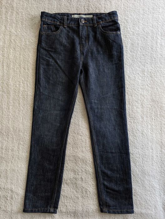 Granatowe spodnie jeansowe jeansy Denim Co. Straight 152 jak nowe