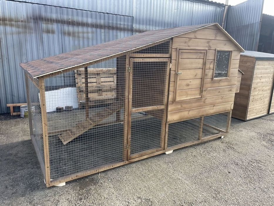 Курятник утеплённый с выгулом + опции 3.00/1.50