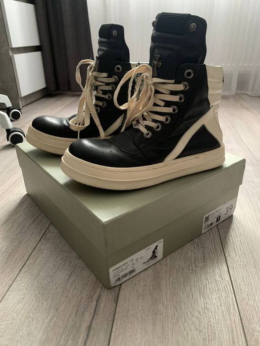 rick owens geobasket x chrome hearts