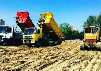 Песок Щебень Шлак Грунт Подсыпка Отсев Суглинок Экскаватор + самосвалы
