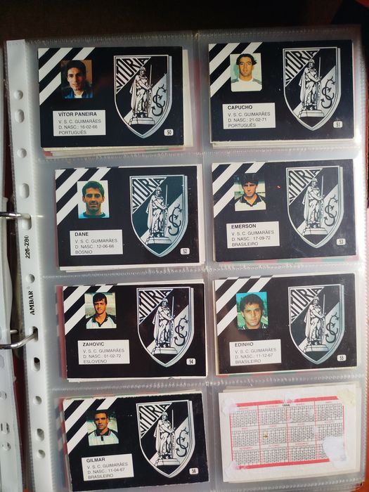 Álbum calendários futebol 1996