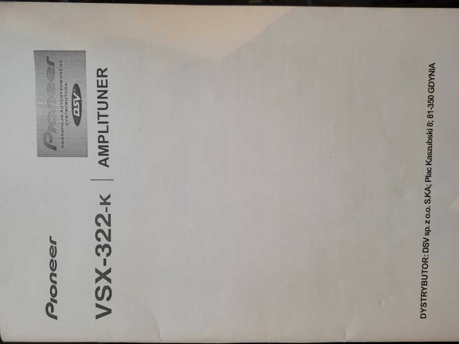 Wzmacniacz Pioneer VSX-322
