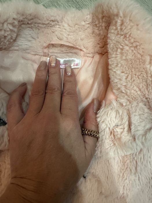 Плаття / шубка колір пудра