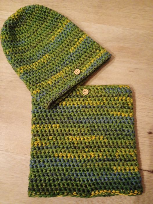 Komplet handmade szydełko