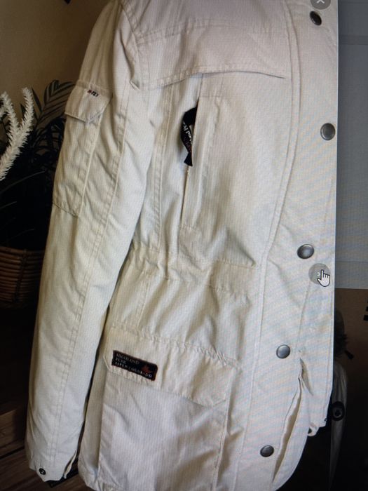 Kurtka damska biała z kapturem Cubus rozmiar S