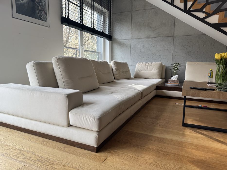 Sofa duża naroznik 400x350 ruchome zaglowki ERMES BLANCHE