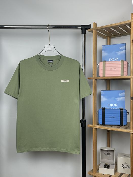 Футболка JACQUEMUS | Бавовняна Оливкова Футболка Жакмю