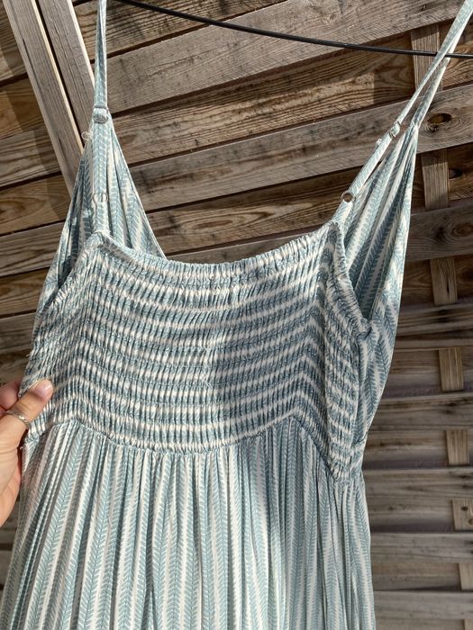 Vestido comprido azul