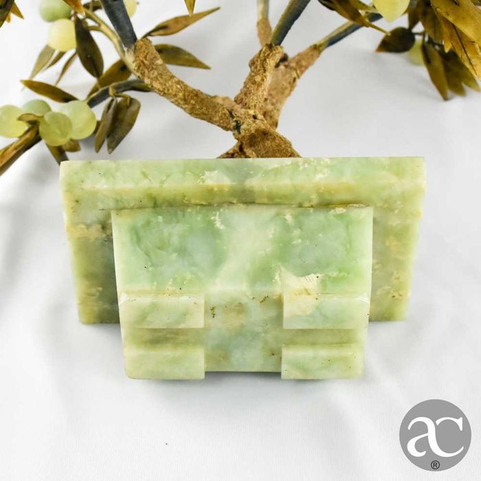 Árvore bonsai, China, feito em pedra, quartzo e jade n2