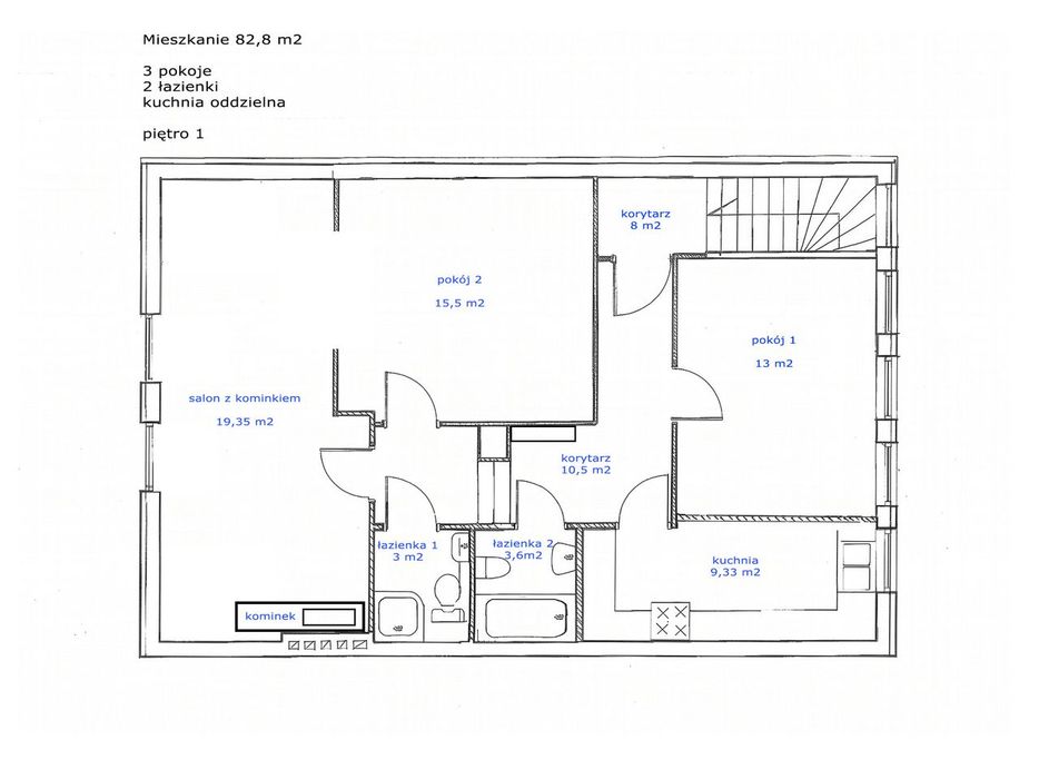 3 pokoje Junikowo 80m2 - oferta tylko do lipca