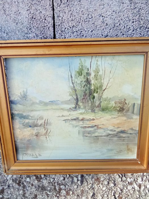 Quadro vintage de vários pintores