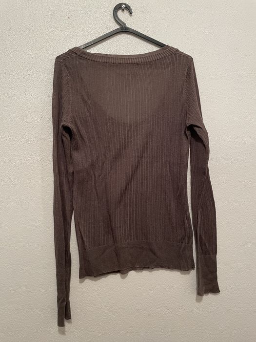 Camisola malha castanha mango