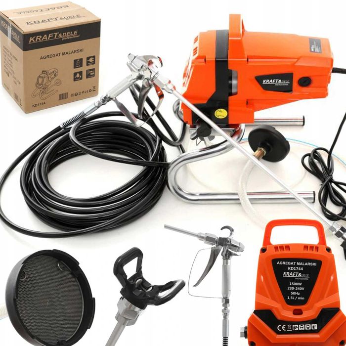 Agregat malarski natryskowy tłokowy 1500W modelKD1744