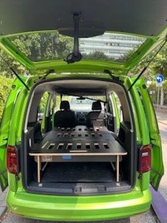 Łóżko do busa, zabudowa kempingowa, mini kamper caddy