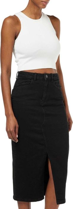 Damska Spódnica NOISY MAY NMKATH NW Slit Midi Skurt VI478BL Czarny M