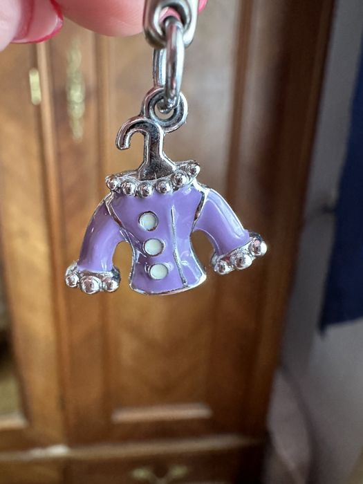 Charms do bransoletki, zawieszka fioletowa