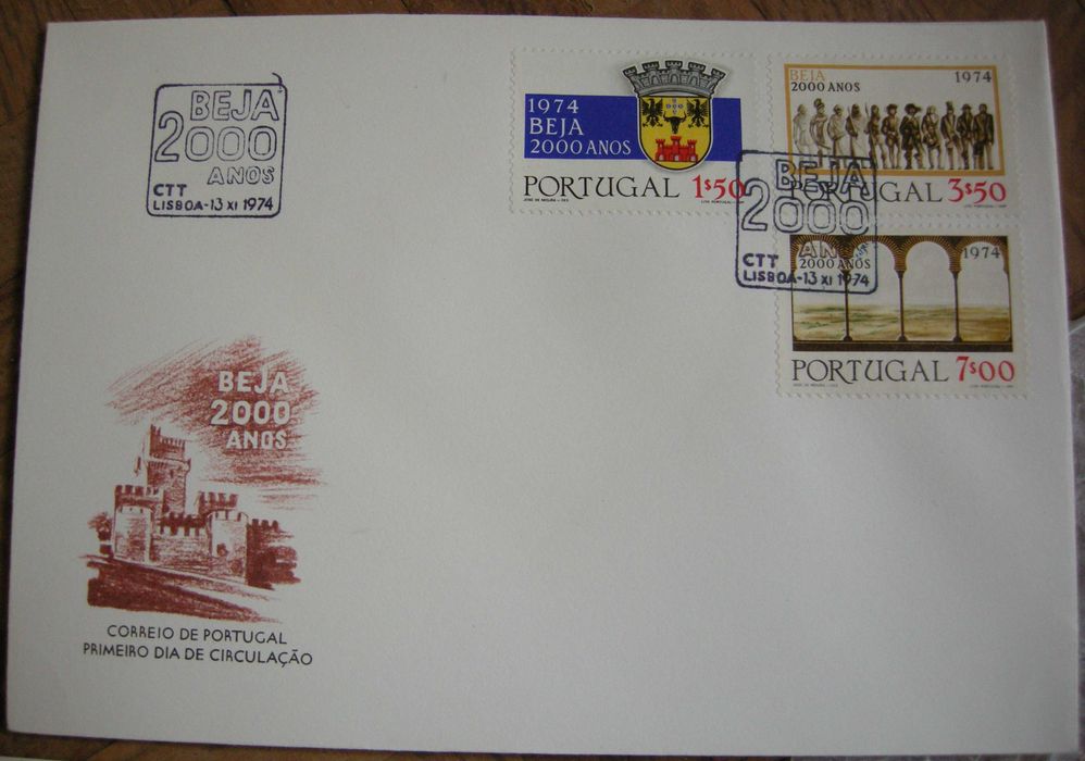 Filatelia selos e FDC 1974 ano completo 25 Abril oferta 1975