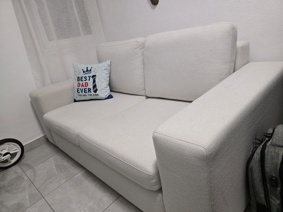 Sofá branco 100cm X 180cm