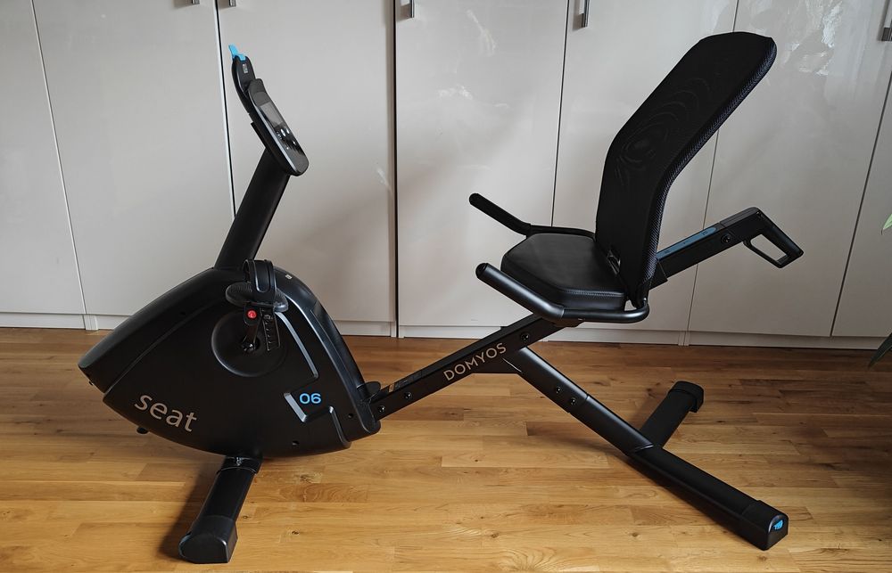 Rower stacjonarny leżący Domyos EB Seat Decathlon