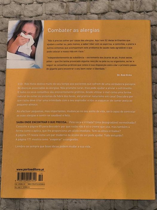 Livro "Combater as alergias" de Dr. Rob Hicks