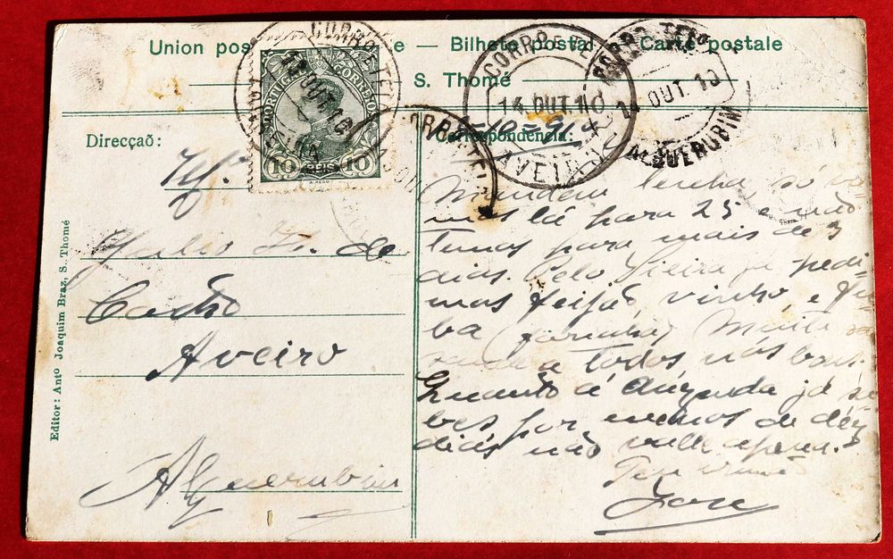 S. Tomé decorações visita do Príncipe D Luís Filipe 1907 (Reserva TC)