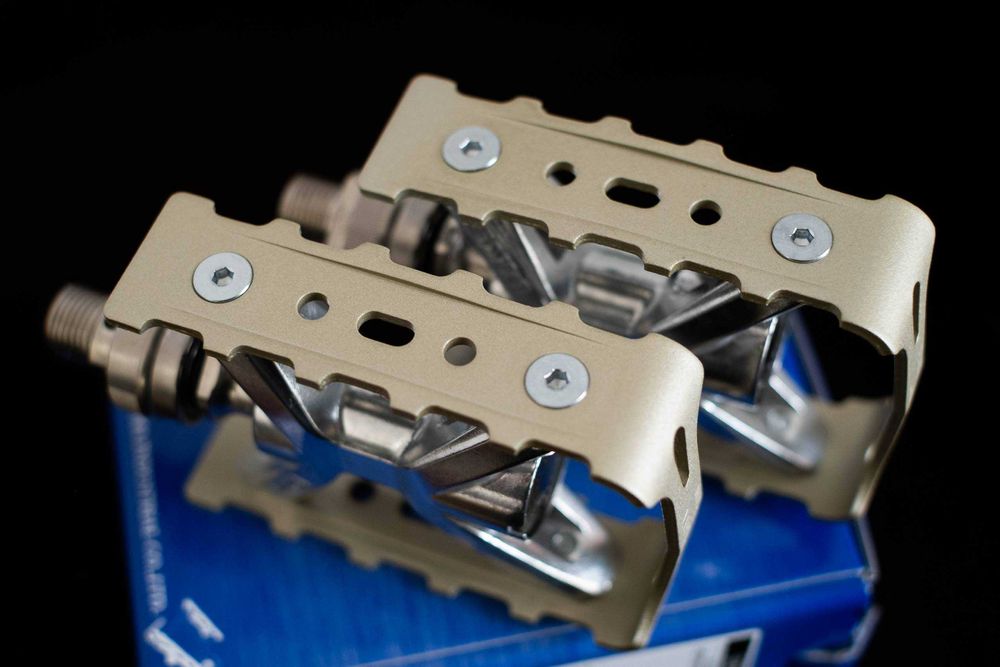 Pedais - MKS Esprit Ezy Superior | Cor prata champanhe