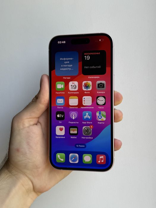 Как новый iPhone 15 128 Gb Pink Neverlock АКБ 86% Физическая сим, iOS 17.6.1
