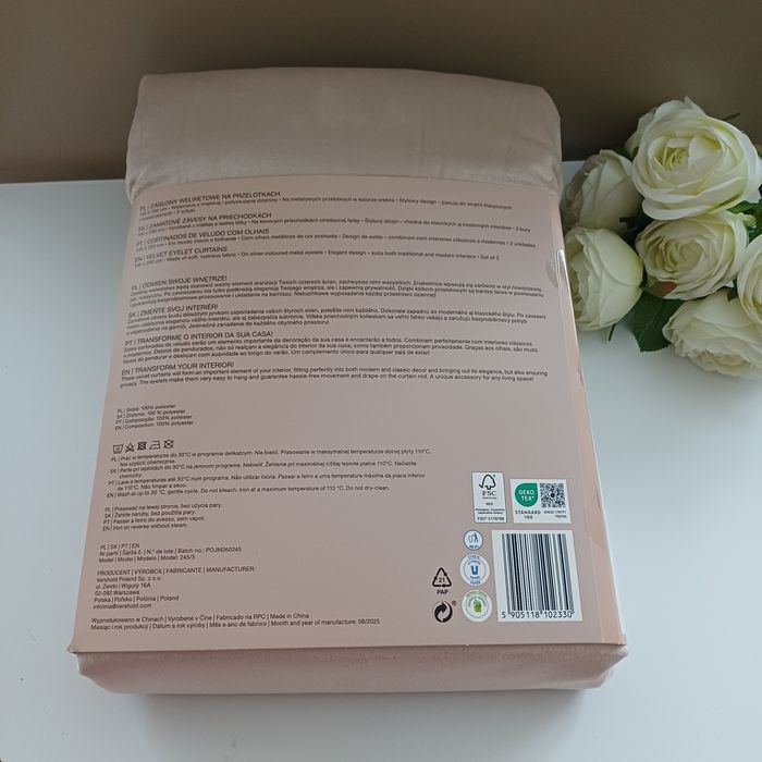 Zasłony welwetowe aksamitne NOWE - 2 komplety