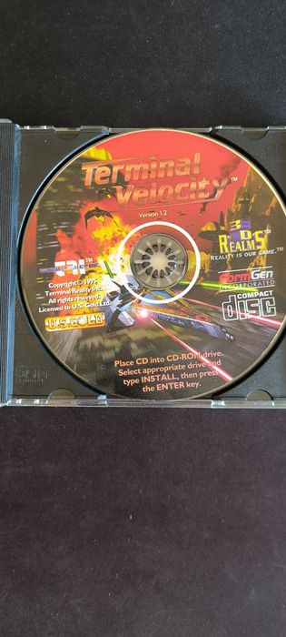 Jogo PC CD-ROM - Terminal Velocity (U.S. Gold / 3D Realms 1995)
