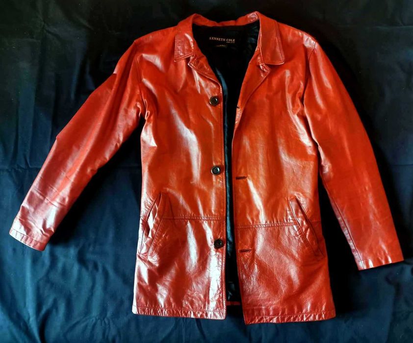 Casaco homem pele genuína Kenneth Cole