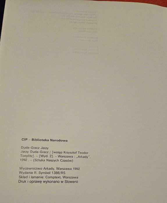 Jerzy Duda Gracz album obrazów