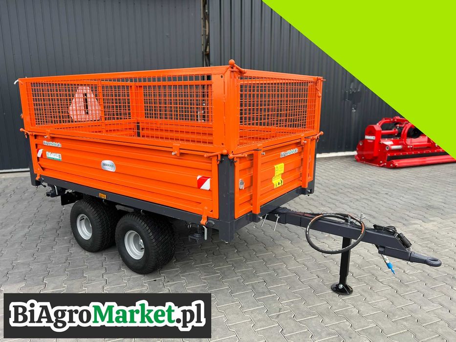 Przyczepka przyczepa 1.5- 2T z kiprem mini traktor Kubota Iseki Yanmar