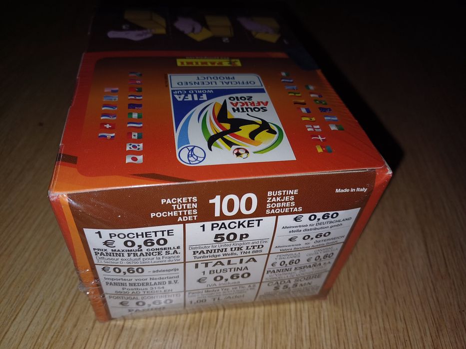 Caixa de cromos Pannini - Mundial 2010