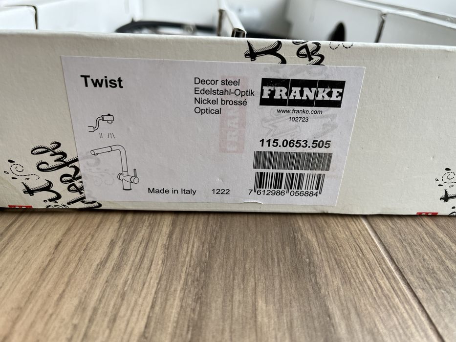 Bateria Franke Active L Twist pull out spray Stal 115.0653.505