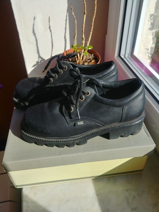 Skórzane buty na platformie Rock Boots rozmiar 36