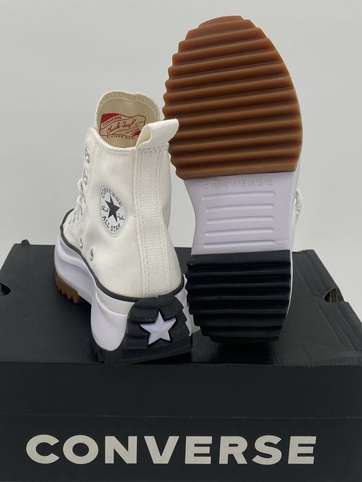 Converse Run Star Hike Hi White Black Gum 166799C